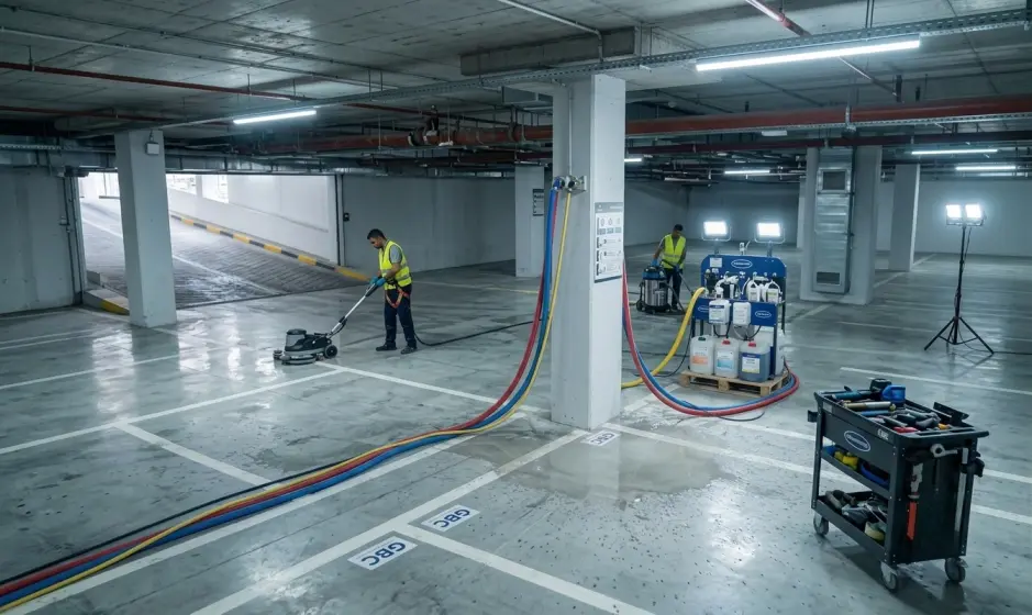 Professionelle Parkhaus- und Tiefgaragenreinigung in Stuttgart